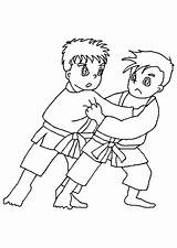 Judo Ausmalbild Martial sketch template