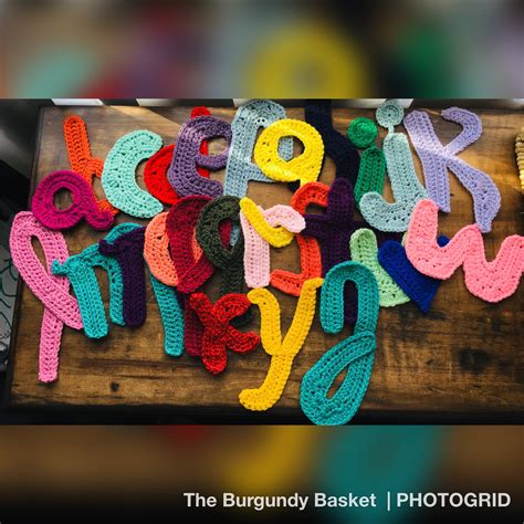 crochet alphabet crochet letters pattern   instant etsy
