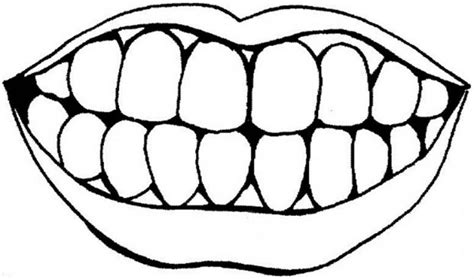 mouth coloring pages