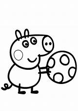 Peppa Pig George Colouring Plays sketch template