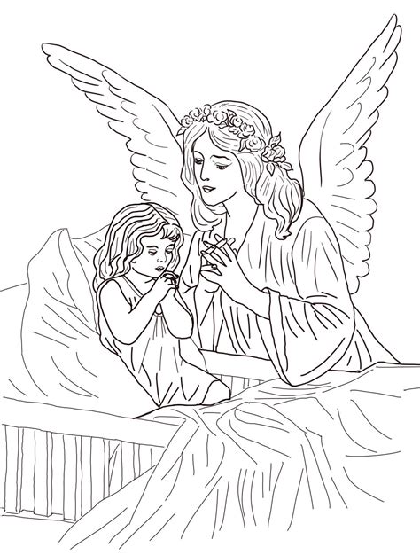 praying angel coloring pages coloring pages