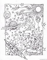 Coloring Pages Space Coloring4free Psychedelic Outer Related Posts sketch template