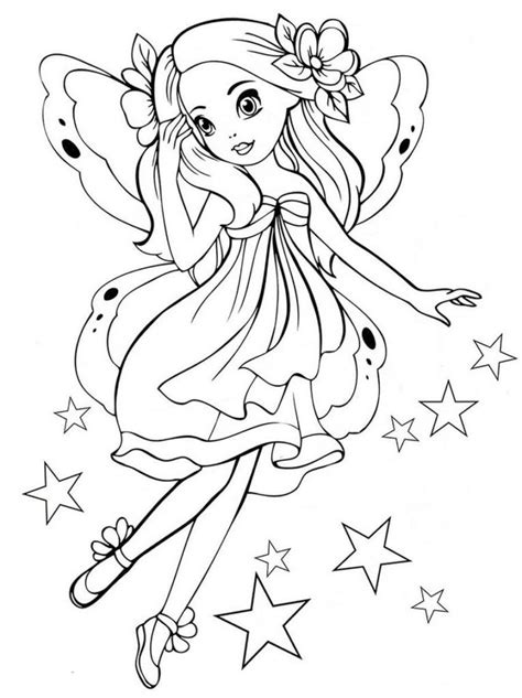 fairy coloring pages   printable beautiful fairy coloring pages