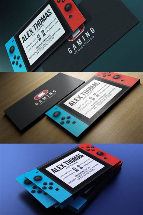 nintendo switch business card business cards creative templates