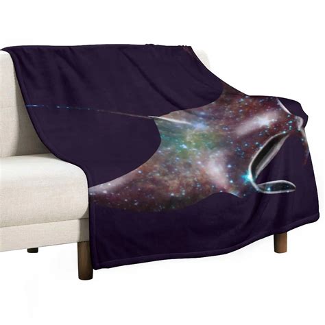 galaxy manta ray throw blanket blanket  decorative sofa blankets