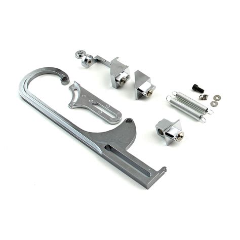 carburetor throttle cable bracket kit chrome  return springs  mount ebay