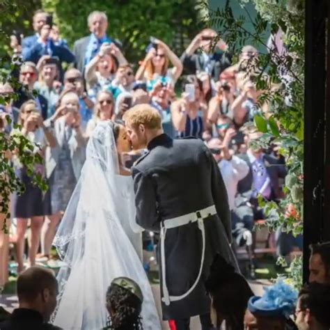 What A Kiss From Meghan Markle And Prince Harry S Wedding Behind The