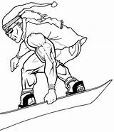 Snowboard Snowboarding Esquiador Musculoso Narty Snowboarder Kolorowanki Kolorowanka Muscular sketch template