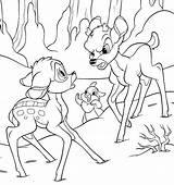 Disney Coloring Bambi Pages Ronno Walt Characters Thumper Fanpop Kids Printable sketch template