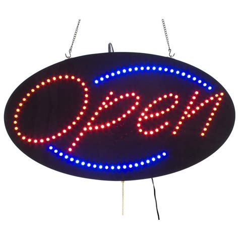 neon open sign   animated flashing options led technology