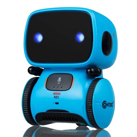 contixo kids smart robot toy mini robot talking singing dancing interactive voice control touch