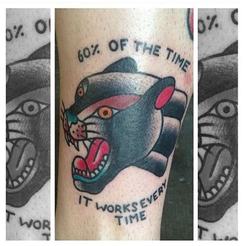 sex panther traditional ink meets anchor man quote vintage tattoos pinterest