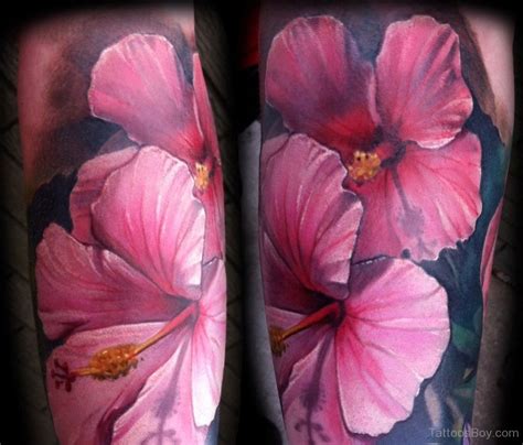 Colorful Hibiscus Flower Tattoo Design Tattoo Designs Tattoo Pictures