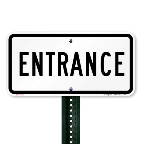 traffic entrance sign entrance signs sku