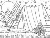 Coloring Pages Camping Summer Choose Board sketch template