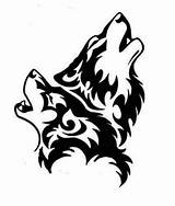 Howling Tribal Lobos Lobo Wolves Resultat Imatges Aullando Tatuajes Loto Plantilla Arena sketch template