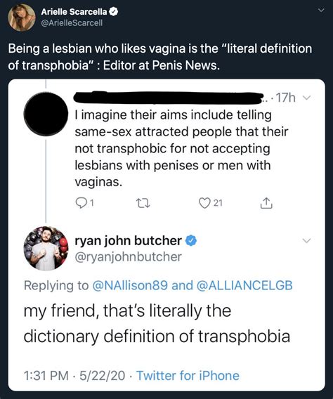 Terf Implies That Accepting A Trans Woman As A Woman Means You Are