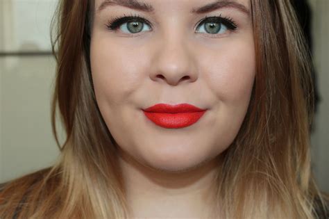 review nars velvet matte lip pencil in red square obsessed by beauty
