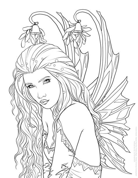 selina fenech   mistletoe fairy coloring pages detailed