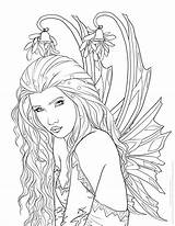 Coloring Pages Fairy Fenech Selina Adult Fantasy Mistletoe Young Mermaid Choose Board Printable Print sketch template