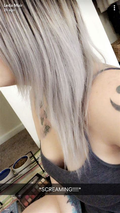pin by brandon hinton on leda muir leda muir silver hair tattoos
