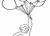 Curious George Printable Pages Coloring Color Clipart Getcolorings Clipartmag Getdrawings Drawing Birthday sketch template