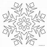 Snowflake Schneeflocke Cool2bkids Snowflakes Ausdrucken Malvorlagen sketch template