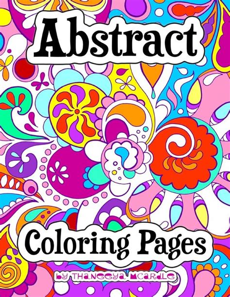 abstract coloring pages printable  book  groovy abstract designs