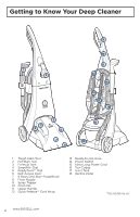 bissell proheat pet upright carpet cleaner  user guide page