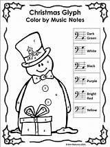 Music Christmas Pages Color Coloring Theory Activities Piano Choose Board Symbols sketch template