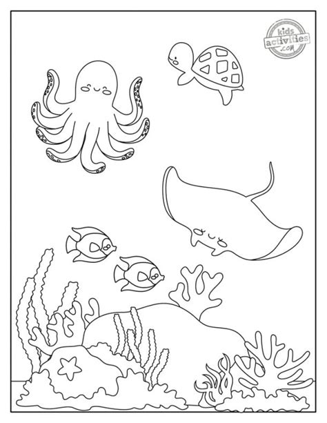 fascinating   sea coloring pages  print color education