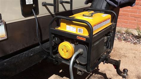 installing generator on 5th wheel trailer youtube
