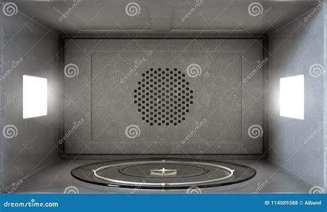 microwave interior stock illustration illustration  reveal