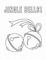 Coloring Pages Printable Jingle Bells December Christmas Holiday Bell Print Fun Kids Drawing Colouring Color Clipart Sheets Book Printables Makeandtakes sketch template