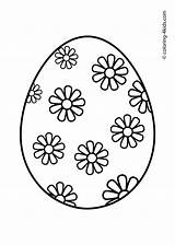 Easter Egg Coloring Template Eggs Pages Carton Kids Colouring Printable Drawing Line Color Sheets Print Prinables Designs Preschool Cut Colorful sketch template