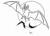 Bat Coloring Pages Printable Print sketch template