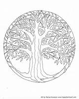 Coloring Tree Pages Life Celtic Adult Adults Mandala Willow Printable Simple Family Spring Young Fig Print Weeping Color Template Cool sketch template