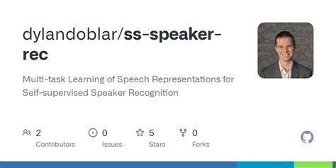 github dylandoblarss speaker rec multi task learning  speech