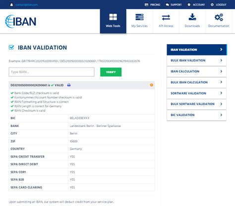 iban suite validation calculation service