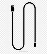 Cable Usb Vector Icon Coloring Clipart Pinclipart sketch template