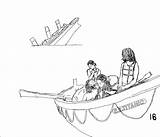 Lifeboat Titanic Drawing Sketch Getdrawings sketch template