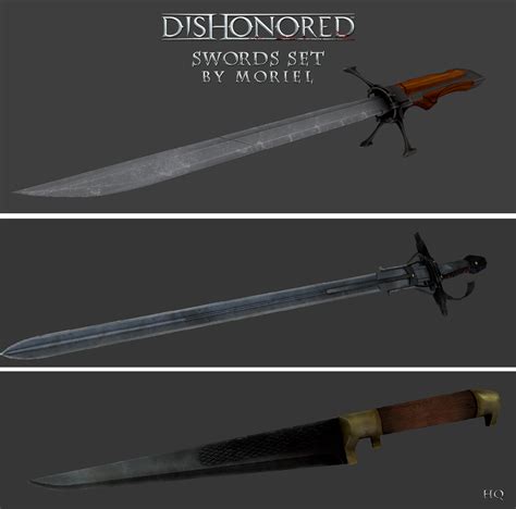 Dishonored Swords Set † Moriel On Patreon Dishonored Sword