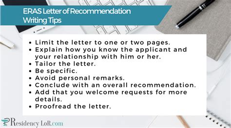eras letter  recommendation guaranteeing success