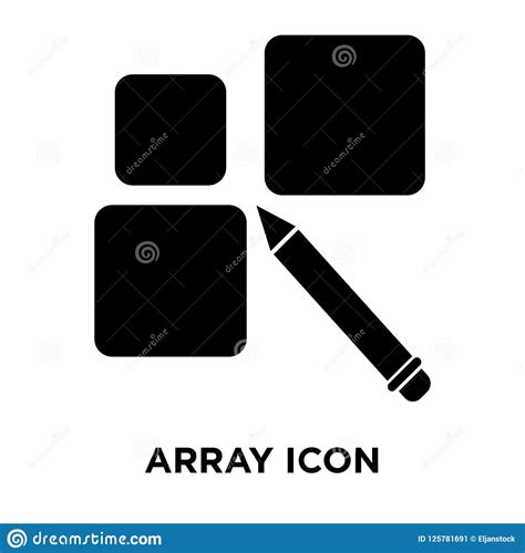 array icon vector isolated  white background logo concept  stock