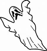 Coloring Ghost Scary Pages Halloween Printable Online Spooky Print Ghosts Advertisement Coloringpagebook Kids sketch template