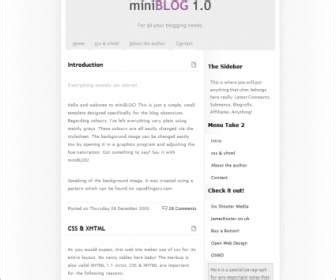 blog  website templates   page