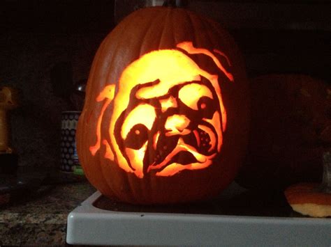 halloween pug pumpkin pumpkin carving pumpkin creative halloween