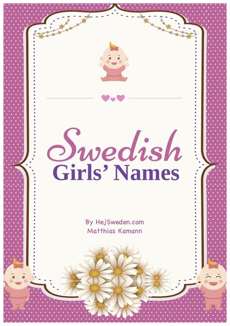 top 100 most popular swedish names for girls list hej