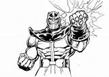 Thanos Inspirant Benjaminpech sketch template
