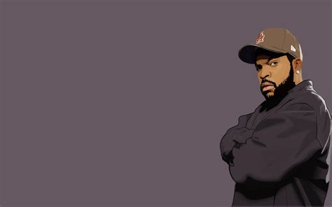 minimalistic hip hop rap ice cube singer rapper hd wallpaper